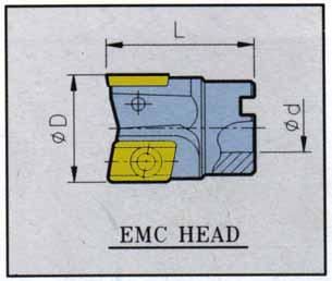 MILL CUTTER [D 형엔드밀커터 ] (D TYPE) ENDMILL CUTTER HEAD 90 O [D