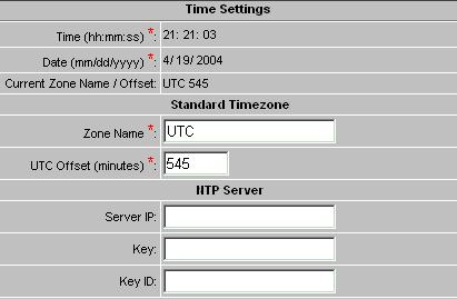 III. III.III IDM Device C. Sensor setup IDS 3. Time Zone.