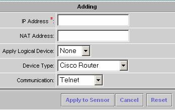 Blocking Device Name Blocking Device Type Cisco Router- Catalyst Native