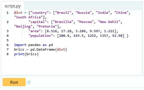 판다 (Pandas) 판다는고도의데이터조작도구이다. 넘피패키지상에구현되고이의주요데이터구조를 DataFrame이라한다.