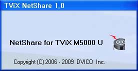 6.4.3 NetShare 실행하기 윈도우의시작버튼을눌러 TViX NetShare 를실행시킵니다.