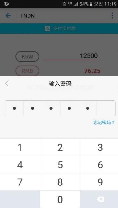 amount(krw) (Real-time currency transfer