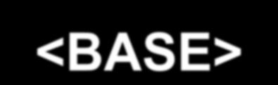 <BASE> <base href= URL > HTML 문서속에사용되는파일링크들의기본설정 URL 링크 예 1 예 2 HEAD: <base href=