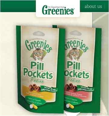 Chickenmeal, poultryfat(preservedwith mixedtocopherols),salm onmeal Greenies 103 FELINEGREENIES