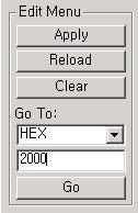 2) 에디트메뉴 (Edit Menu) Apply 버튼은왼쪽에디트창에서편집을하고꼭버튼을클릭해야만편집된내용이저장된다. Reload 버튼은파일을다시불러오는명령입니다.