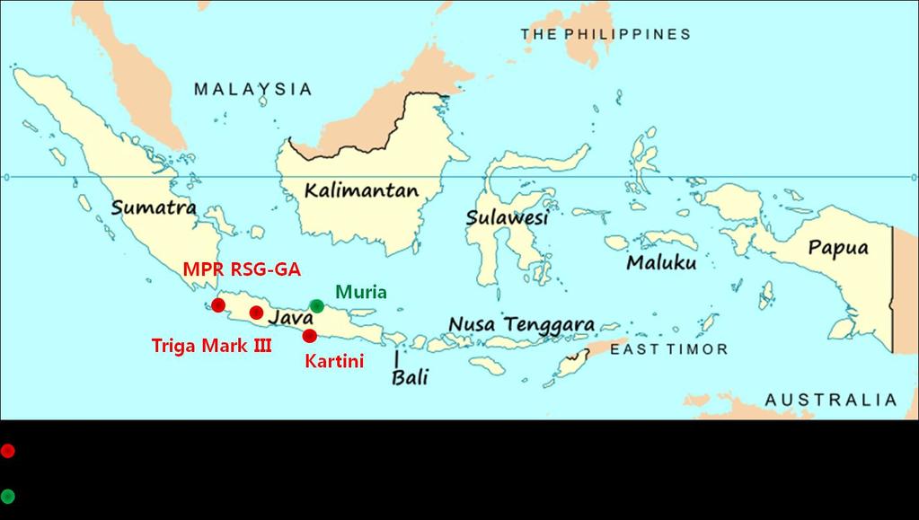 원자력ㅇ 1998년국가원자력법률기관인 Badan Pengawas Tenaga Nuklir(BAPETEN) 설립 - 인도네시아의원자력에너지연구는 1954년처음시작되었으나, Natuna 가스매립지를발견한 1997년원자력개발에대한계획축소 - 2005년재개된원자력개발연구로 2014년 2월인도네시아정부는향후 30MW