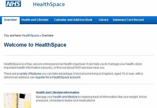 HealthSpace 5 HealthSpace 영국 NHS 에서관리 운영하는온라인건강정보제공웹사이트 (online personal health organiser) Summary Care Record (SCR) GP 가생산하는정보로환자개인에대해 요약된