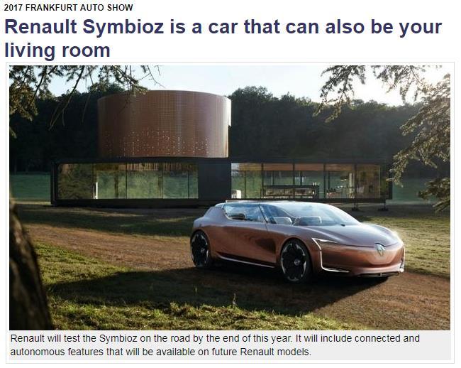 6. Renault Symbioz( 컨셉카 ) :