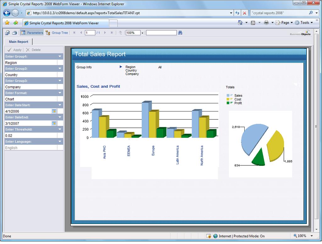 SAP Crystal Reports 2008 기능및특성 > 다중데이터뷰제공