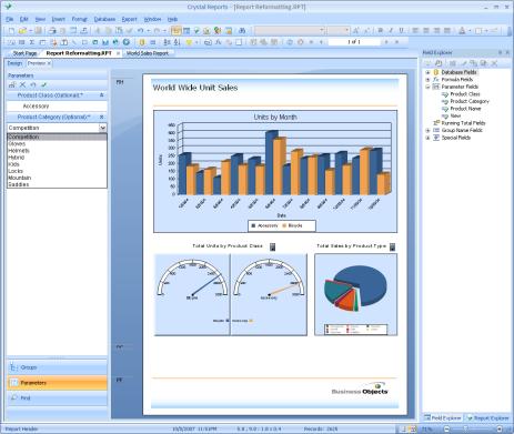 Crystal Reports for SAP NetWeaver BW SAP BEx report designer SAP BEx report