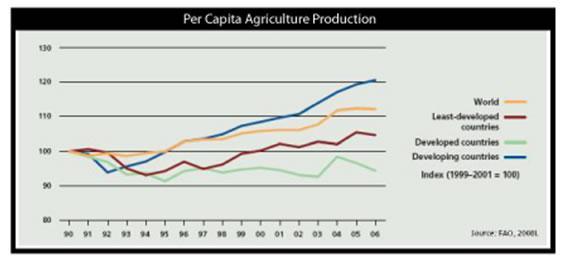 세계식량생산추이 ( 90~ 06) 자료 : www.