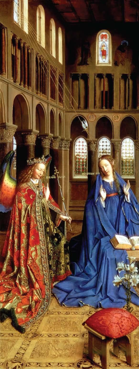 6 영성의향기내셔널갤러리 (National Gallery of Art) 에서보는그림속성서 (2) 북유럽의 북유럽르네상스의정점을찍는얀반아이크 (Jan van Eyck 1390 경 ~1441 경 ) 의 < 수태고지또는성모영보 The Annunciation> 는내셔널갤러리의하이라이트이자심장으로불릴정도의애장품으로,