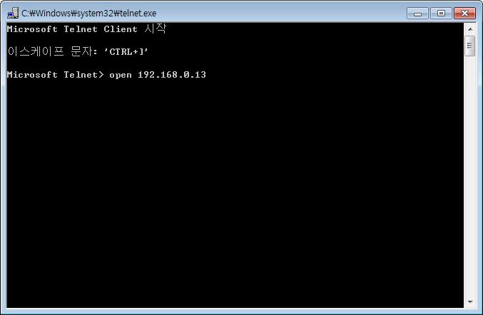01 텔넷과 SSH 윈도텔넷클라이언트실행 시작 프로그램및파일검색 에서 telnet 을실행 [