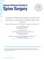 Journal of Korean Society of Spine Surgery Comparison of Mechanical Property of Conventional Rods versus Growing Rods for Pediatric Early Onset Scolio