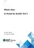 What s New In Portal for ArcGIS 문서생성일 : 제작 : 한국에스리기술지원본부