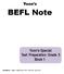 Yoon s BEFL Note Yoon s Special Test Preparation Grade 5 Book 1 Dictation 은 베플리 < 베플리학습 <BEFL Note 에서들으세요.