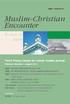 Muslim-Christian Encounter