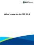 What s new in ArcGIS for Desktop 10.4 지오프로세싱 ArcGIS 10.4 에서는 15 개의새로운도구가추가되었으며 30 여개의기존도구에매개변수, 옵션등의항목 이변경되었습니다. 자세한사항은도움말에서확인할수있습니다. 3D Analyst toolb