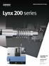 기본구조 표준 / 옵션현황어플리케이션다이어그램본체 / NC 사양 Lynx 200 series Lynx 200 6/8.. Lynx 200 series