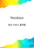 White Paper Noxbox 내용 초록 2 현재서비스세계 3 미래서비스세계. Noxbox 세계 5 투자자특혜 6 왜 Noxbox일까요? Noxbox의주요장점들! 7 Noxbox의많은제안중첫제안 8 응용프로그램의기술서 10 개발로드맵 11 ICO의구조 12 토큰발행