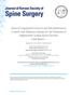 Journal of Korean Society of Spine Surgery ailure of Long Spinal Construct and Pseudarthrosis in a Patient with Parkinson Disease for the Treatment of