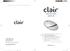 Visible cleanliness, Simple design, Convenient usability, Reasonable price, Air Purifier Instruction manual clair-bu1125 ATNS GROUP, INC. Inquiry and