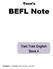 Yoon s BEFL Note Train Train English Book 4 Dictation 은 스마트베플리 <BEFL Note 에서들으세요.