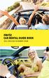 CAR RENTAL GUIDE BOOK 즐겁고안전한운전을위한허츠렌터카가이드북