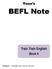 Yoon s BEFL Note Train Train English Book 6 Dictation 은 스마트베플리 <BEFL Note 에서들으세요.