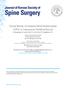 Journal of Korean Society of Spine Surgery Clinical Results of Unilateral Partial Vertebroplasty (UPVP) in Osteoporotic Vertebral Fracture Jun-Young Y