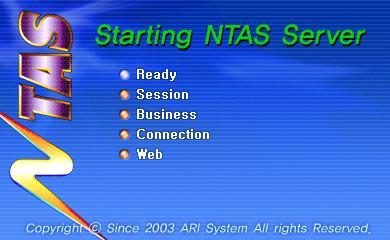 2.3 NTAS 와 FRAME BUILDER 의동작확인 2.3.1 NTAS 서버를기동한다. ntasframebuilder2.5\ntasserver\bin 폴더내의 startserver.exe 를실행한다. 2.3.2 클라이언트에서로그인하기 i) Web Browser 를실행한다.