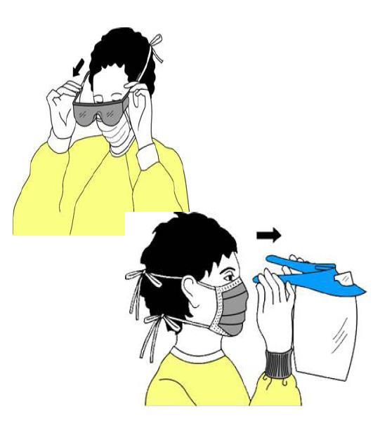 Standard Precautions Mask, goggles, face