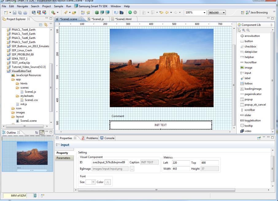 IDE Visual Editor GUI Components