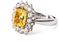 Natural Yellow Diamond 1pcs (Total:3.