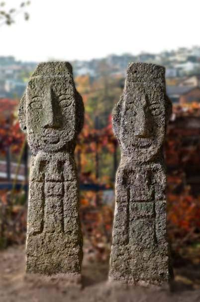 온기를느끼다 007 벅수한쌍 Stone Sculptures Carved on