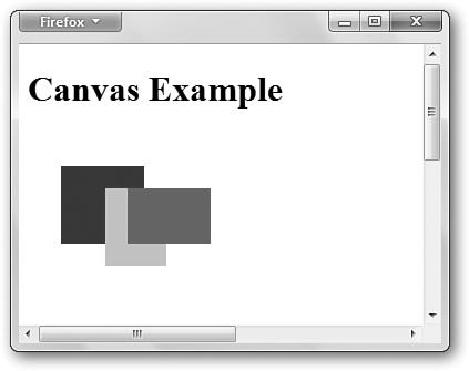사각형그리기 17 예를들어, 파란색으로속이채워진사각형을 canvas1에그리고싶을경우에는다음과같이코드를작성하면된다 canvas1fillstyle = "rgba(0, 0, 200, 1)"; 그럼이번에는다음과같은과정을통해서로다른색으로속이채워진여러개의사각형을그려보자 1 메모장과같은텍스트편집기를사용해서 canvashtml 파일을연다 2