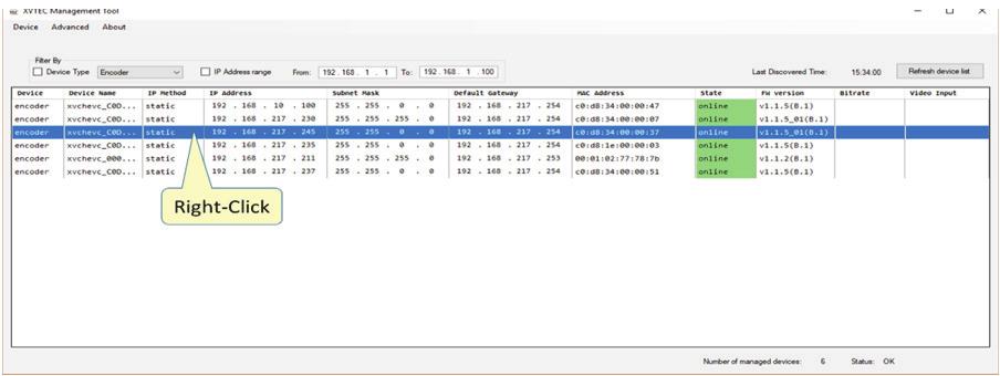 4 인코더구성 XVTEC 은 X500E 인코더구성을위한두가지도구를제공합니다. XVTEC Management Tool 은인코더의네트워크설정을검색하고구성하는데사용되는 Windows 애플리케이션입니다. 웹기반구성시스템은표준웹브라우저를사용하여 X500E 의설정을구성하는데사용됩니다. 지원되는브라우저는다음과같습니다.