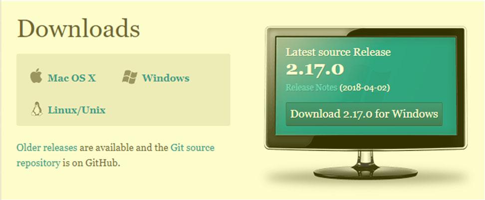 Downloads : Git Git 설치와설정 (1/2)
