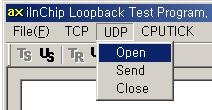 6 연결된 TCP Channel을통해 Packet이나 File을 Loopback한다. 3.2.2.1. TCP Packet Loop-back 연결된 TCP Channel을통해 iinchip EVB B/D로임의의 Packet을한번 Loopback한다. TCP Server와동일한과정으로 Test를진행한다. 3.2.1.1 절참조. 3.2.2.2. TCP File Loop-back 연결된 TCP Channel 을통해 iinchip EVB B/D 로임의의 File 을 Loopback 한다.