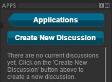 Create New Discussion 을눌러작성을시작합니다. 두개의흰색박스가나옵니다.