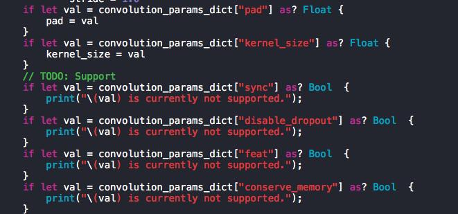MDNet 의 porting 을위해몇몇 parameter 는다른코드를참고하여직접구현해야했고, 구현하지못했던나머지 parameter- sync, disable_dropout, feat, conserve_memory