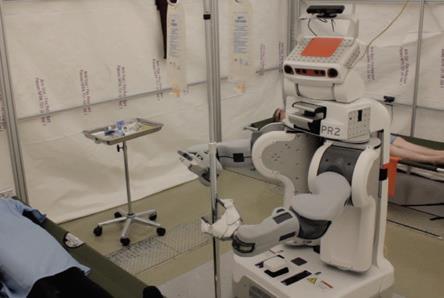 Mobile Manipulators Clinicians can safely tele-operate mobile robots to