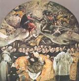 엘그레코 (el Greco : 1541~1614) 원래그리스사람으로 그리스인 이란뜻의 엘그레코 로불렸다. 한때펠리페 2세의궁정화가였으며, 톨레도에서사망할때까지살았다.