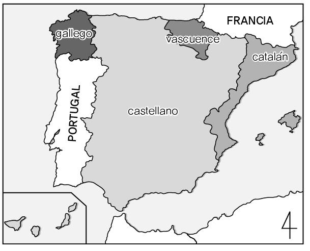 그중미국에서의사용자증가가뚜렷한데 2013년의통계에서히스패닉인구는약 5400만명으로미국인구의 17% 를차지, 2050년이면 28% 에달할것으로추정된다. 3. 스페인에는 4개의언어가사용된다. 스페인에서는현재 4개의공식언어가사용되고있다.