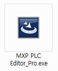 2.3. PLC Editor 설치 ( 기준파일 ) 2.3.1. Pro 버전 1 MXP PLC Editor_Pro 설치파일을더블클릭합니다.