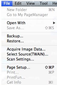 전체보기 최소화된모든응용프로그램을다시표시합니다. Presto! PageManager9 종료 PageManager 응용프로그램을종료합니다. 파일메뉴파일메뉴에는다음과같은옵션이제공됩니다. 새폴더 새폴더를생성할수있습니다.