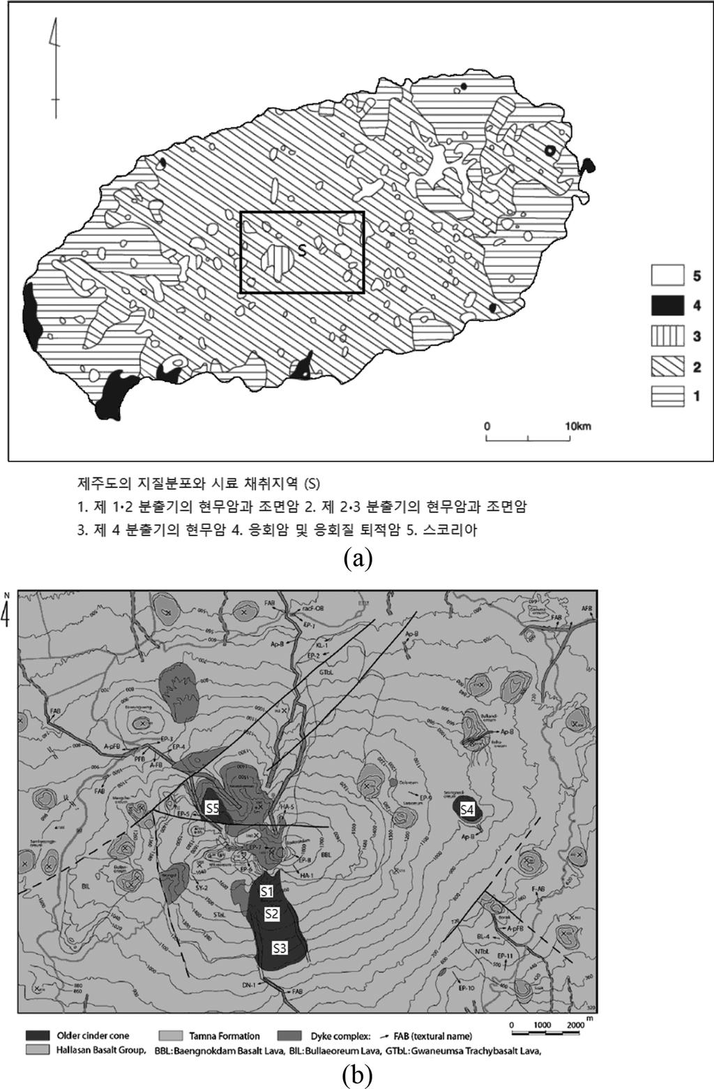 연구논문 Journal of the Korean Magnetics Society Vol. 27, No. 6, December 2017 235 황장석을함유하는경우는알칼리현무암이라고총칭된다.