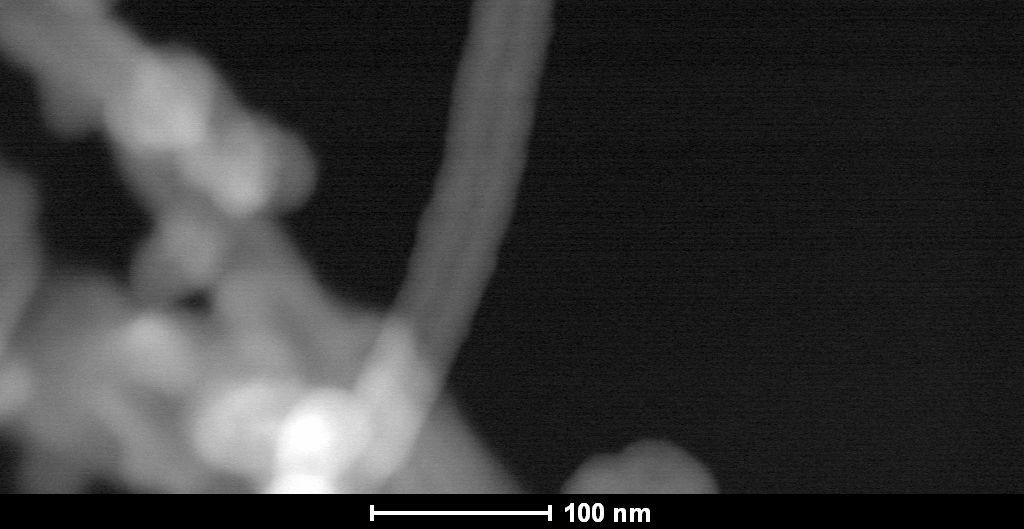 5 (a) HR-TEM image of silica-coated MWNTs,