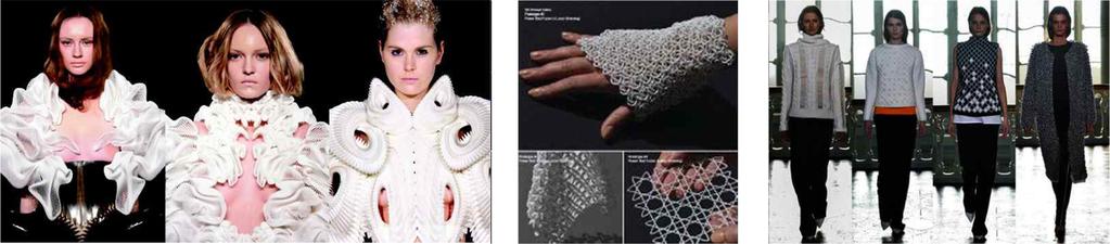 270 한국의류산업학회지제 21 권제 3 호, 2019 년 Fig. 1. Iris Van Herpen, Crystallization, Collection. www.irisvanherpen.com Fig. 2. 3D-printed flexible textile structures. icat.vt.edu Fig. 3. 3D-printed ready-to-wear collection of Pringle of Scotland.