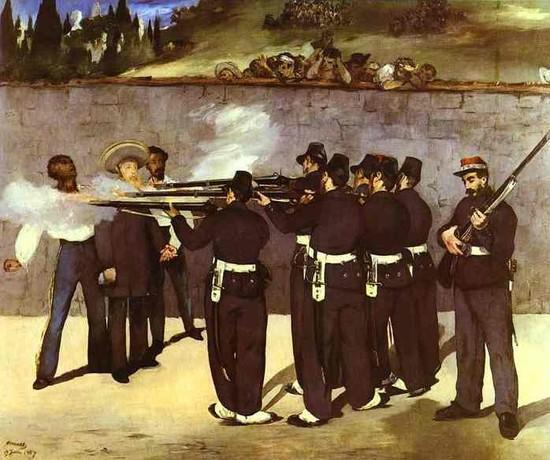 Edouard Manet. <The Execution of the Emperor Maximilian of Mexico>.